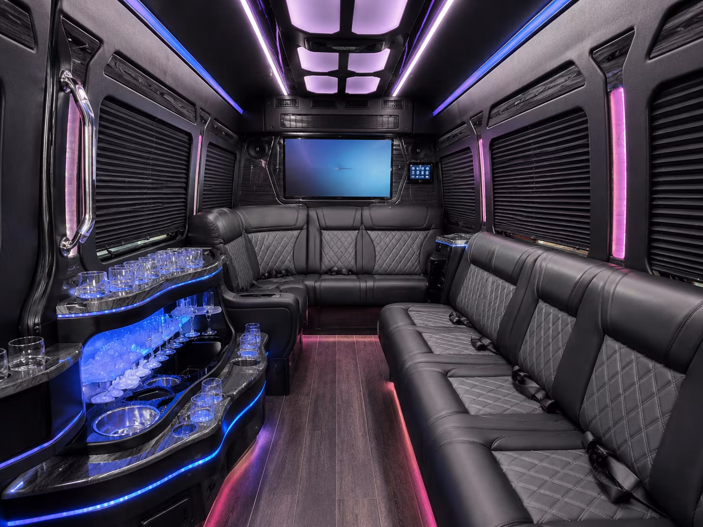 sprinter vans and smaller rides for intimate ofallon prom groups